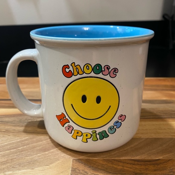NEW Choose Happiness Smiley Face Mug - Picture 2 of 5